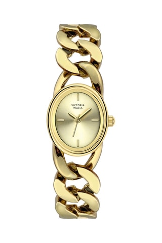 Stalen Quartz Horloge - Goudkleurig - Victoria Walls