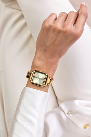 Stalen Quartz Horloge - Goudkleurig - Victoria Walls