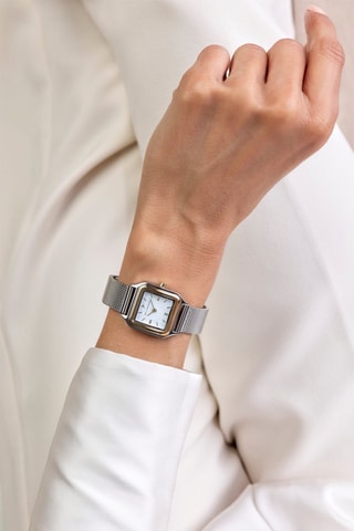 Stalen Quartz Horloge - Zilverkleurig en goudkleurig - Emily Westwood