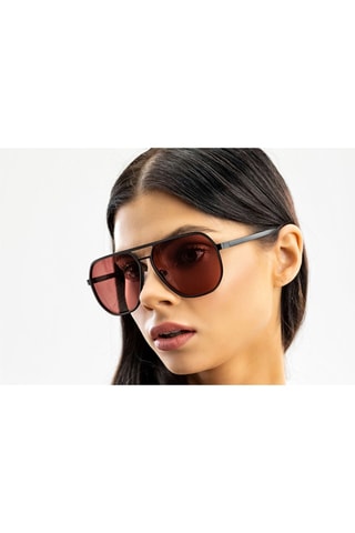 Gepolariseerde Zonnebril Dames Esther- UV400 - Emily Westwood - Zwart en rood