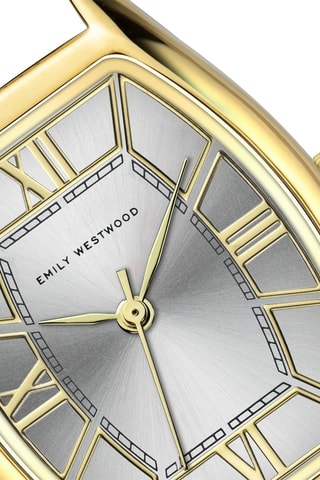 Roestvrijstalen Quartz Horloge - Goudkleurig en Grijs - Emily Westwood