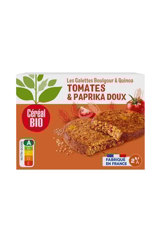 6 x Galettes Quinoa et Boulgour à la tomate - 200 g