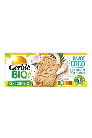 6 x Sablé Pavot Coco Bio - 132 g