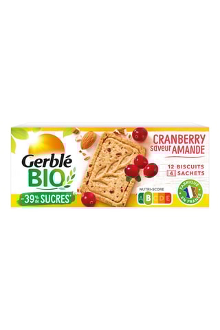 6 x Sablé cranberry amande bio - 132 g