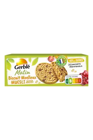 6 x Biscuit moelleux muesli abricot gerblé - 4 sachets