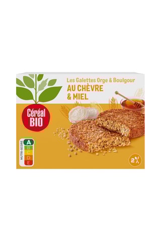 6 x Galettes d'orge et boulgour au chèvre et miel - 200 g