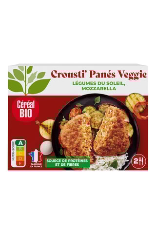 6 x Crousti' Panés Veggie Légumes du soleil et mozzarella - 160 g