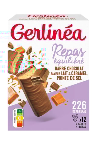 6 x Barres repas double saveur - 372 g