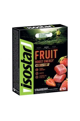 5 x 	Pâtes de fruit Energy Fruit Boost abricot - 100 g et 5 x Pâtes de fruit Energy Fruit Boost fraise - 100 g