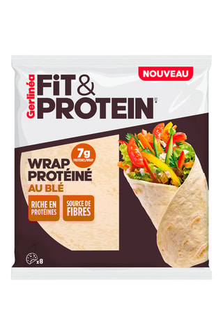 4 x Wrap protéiné Gerlinéa - 4 x 8 wraps - Blé