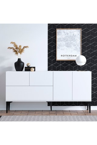 Console 4 portes Glise  - 150 x 75 x 35 cm