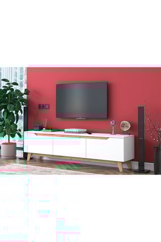 Meuble TV 3 abattants - 180 x 48,6 x 35 cm