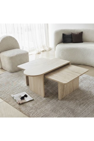 2 tables gigognes - 105 x 82 x 40 cm