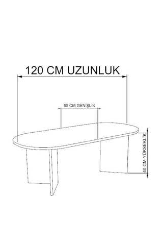 Table basse - 120 x 40 x 55 cm