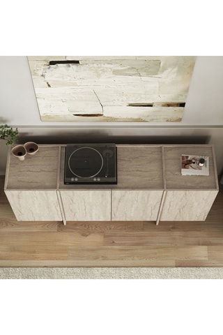 Console 4 portes - 180 x 45 x 80,2 cm