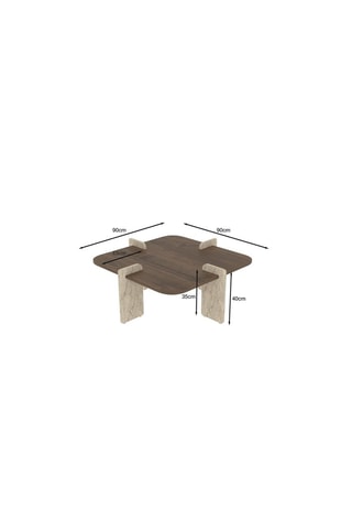 Table basse - 90 x 90 x 40 cm