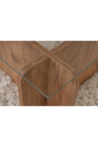 Table basse en verre Flavio - 105 x 30 x 65 cm