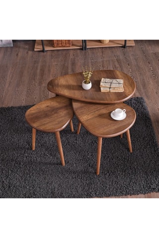 3 tables basses - 80 x 52 x 50, 60 x 45 x 45 et 50 x 38 x 40 cm