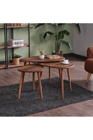 3 tables basses - 80 x 52 x 50, 60 x 45 x 45 et 50 x 38 x 40 cm