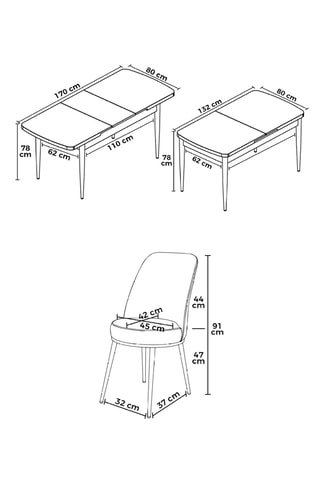 Table à manger et chaise