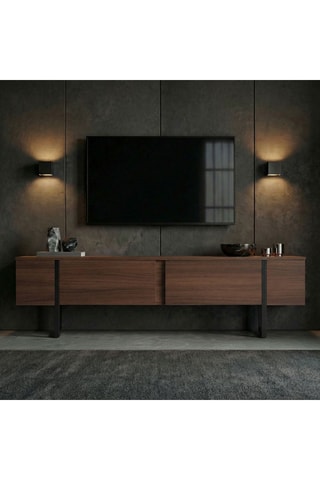 Meuble TV 2 abattants - 180 x 30 x 29,5 cm