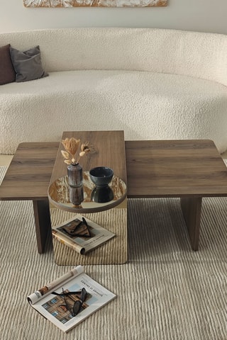 2 tables basses - 105 x 60 x 35 cm / 82 x 33 x 40 cm 