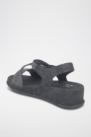 Sandalias de cuña - Negro