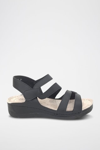 Sandalias de cuña - Negro