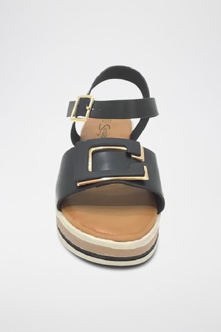 Sandalias de cuña - Negro