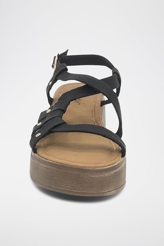 Sandalias de cuña - Negro