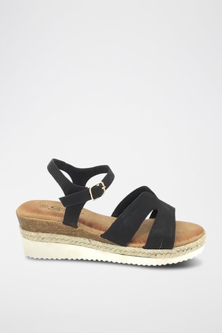 Sandalias de cuña - Negro