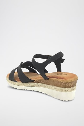 Sandalias de cuña - Negro