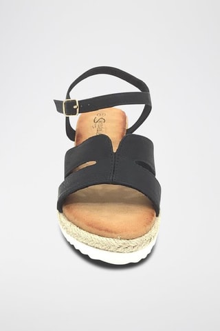 Sandalias de cuña - Negro