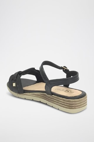 Sandalias de cuña - Negro