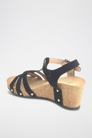 Sandalias de cuña - Negro