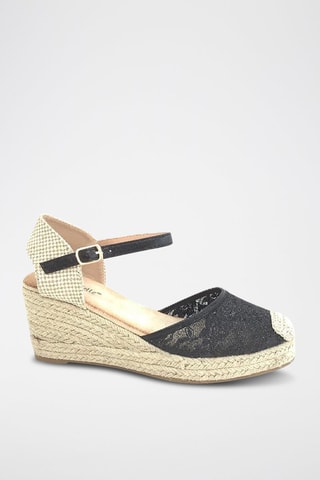 Sandalias de cuña - Negro