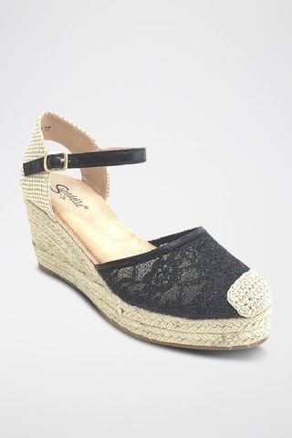 Sandalias de cuña - Negro