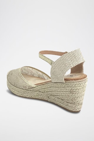 Sandalias de cuña - Dorado