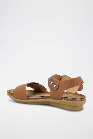 Sandalias de cuña - Camel