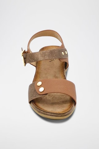 Sandalias de cuña - Camel