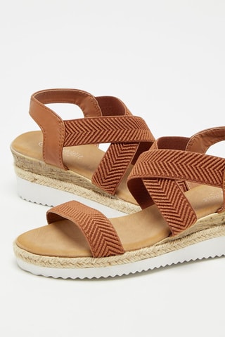 Sandalias de cuña - Camel