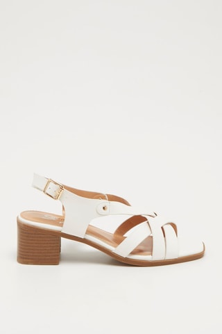 Sandalias de tacón - Blanco