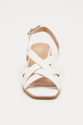 Sandalias de tacón - Blanco