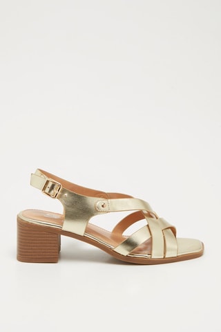 Sandalias de tacón - Dorado