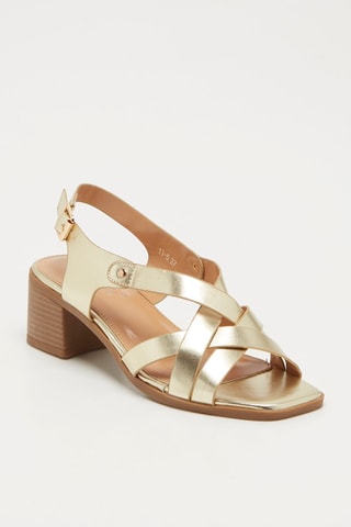 Sandalias de tacón - Dorado