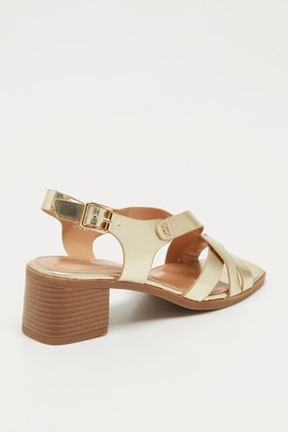 Sandalias de tacón - Dorado
