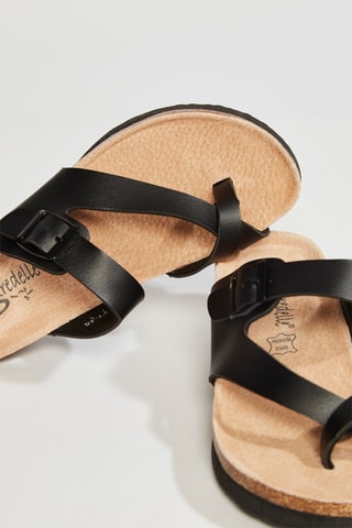 Sandalias de cuña - Negro