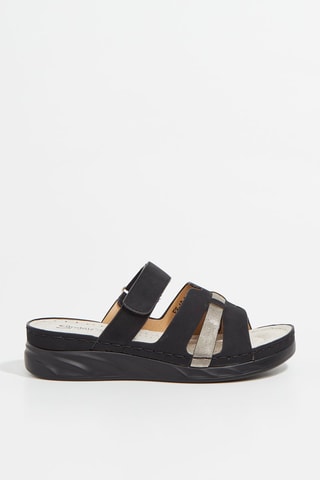 Sandalias de cuña - Negro