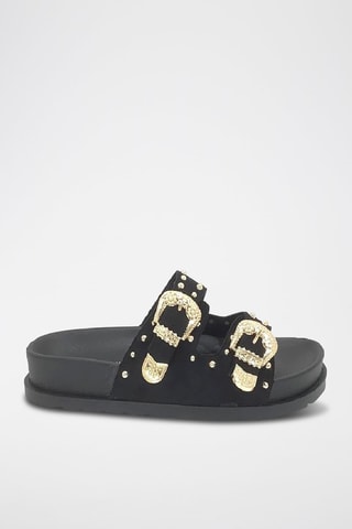 Ciabatte platform - Nero