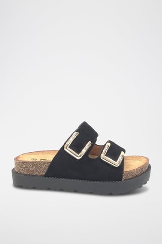 Ciabatte platform - Nero